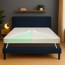 copy of copy of copy of copy of Topper memory foam Alto 4 cm con tessto non sfoderabile