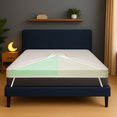 copy of copy of copy of copy of Topper memory foam Alto 4 cm con tessto non sfoderabile