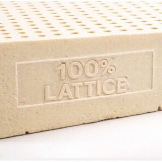 Materasso 100% Lattice alto 20 cm con tessuto anallergico Sfoderabile MOD. GREEN LATEX