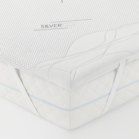 Tessuto di rivestimento per topper silver