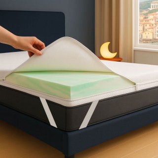 copy of copy of copy of Topper memory foam Alto 4 cm con tessto non sfoderabile