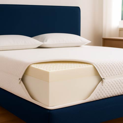 Materasso in lattice e poliuretano
